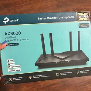 TP-Link AX3000 Black Wi-Fi 6 Router